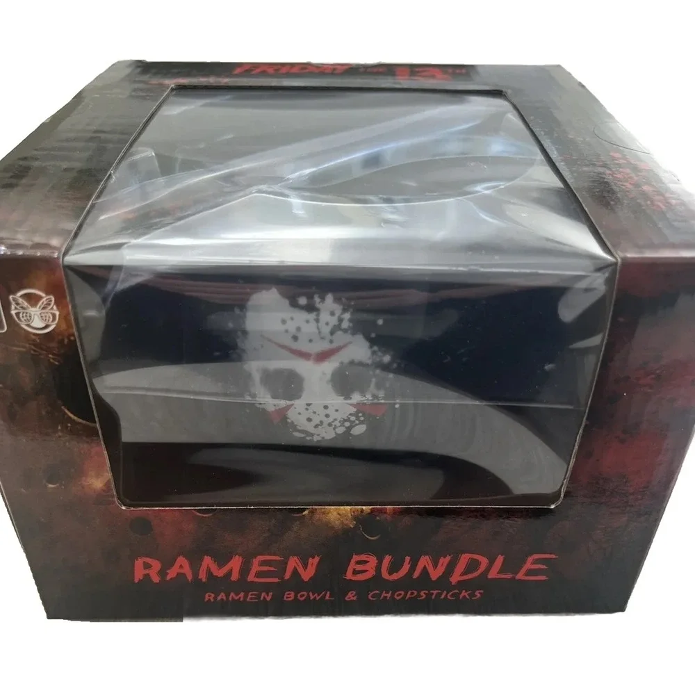 Friday The 13th Ramen Bowl & Chopsticks.‎ Horror Collectors. New In Box.